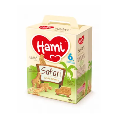 Hami Safari dětské sušenky 180g 6M