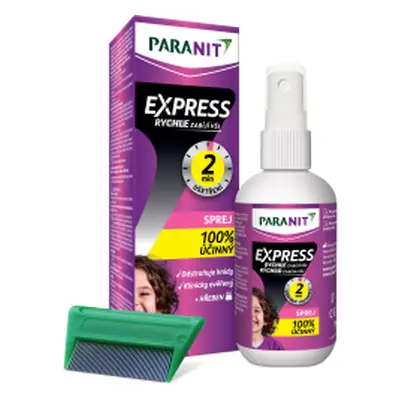 Paranit Express sprej 95 ml + hřeben