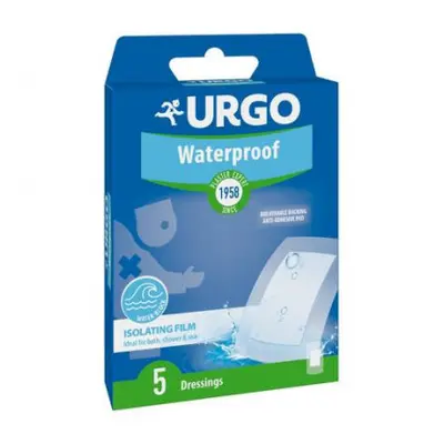 URGO WATERPROOF Voděodolná náplast 10x6cm 5ks NOVÁ