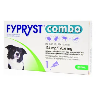 Fypryst Combo Spot-on Dog M 10-20 kg 1 x 1,34 ml