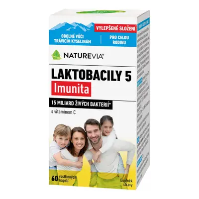 Benu Swiss NatureVia Laktobacily 5 Imunita 60 kapslí