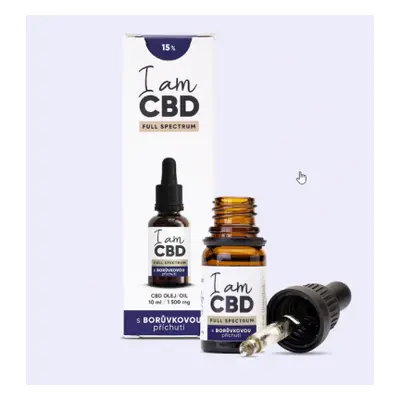 I am CBD Full Spectrum CBD olej 15% borůvka 10ml