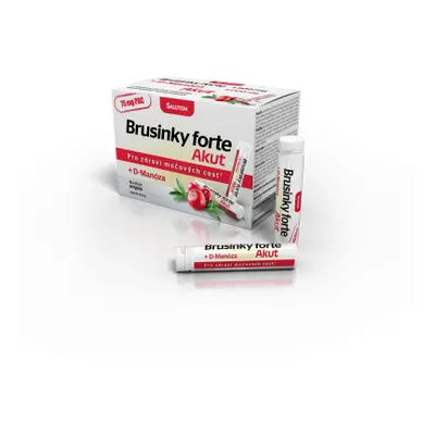 Brusinky Forte Akut 1500mg + D-Manosa 10 ampulí