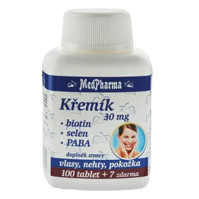 MedPharma Křemík 30mg+Biotin+PABA tbl.107