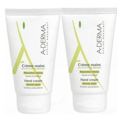 A-Derma Creme Mains regenerační krém na ruce 2 x 50 ml