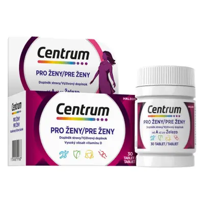 Centrum Pro ženy Multivitamín od A až po železo 30 ks