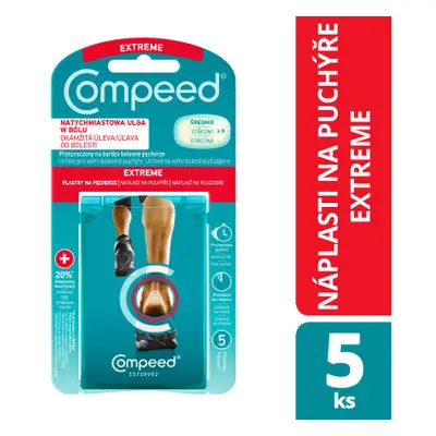 COMPEED Extreme nápl.na puchýře pata střední 5 ks