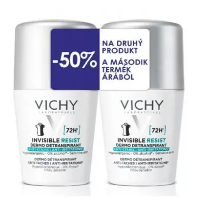 VICHY INVISIBLE Resist 72H Antiperspirant 2x50ml