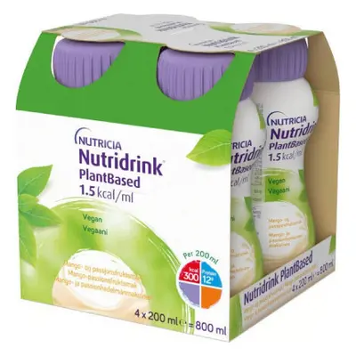 NUTRIDRINK PLANTBASED S PŘÍCHUTÍ MANGO/MARAKUJA POR SOL 4X200ML