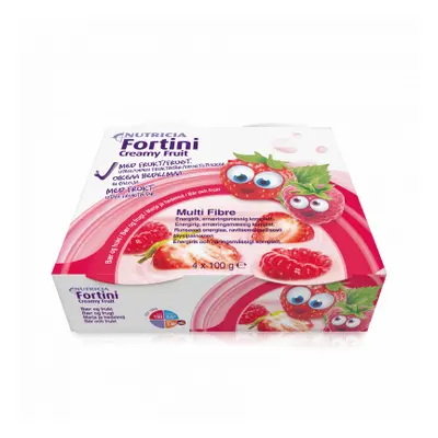 Fortini Creamy Fruit Multi Fibre červ.ovoce 4x100g