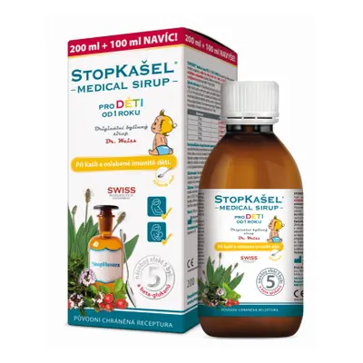 STOPKAŠEL Medical sirup OD 1 ROKU 200+100ml NAVÍC