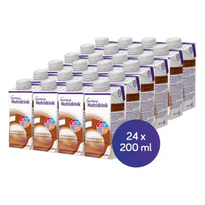 NUTRIDRINK S PŘÍCHUTÍ ČOKOLÁDOVOU POR SOL 24X200ML