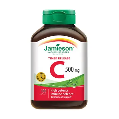 Jamieson Vitamín C 500 mg s postupným uvolňováním 100 tablet