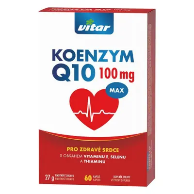 Vitar Koenzym Q10 100mg+Se+vit.E+thiamin cps.60