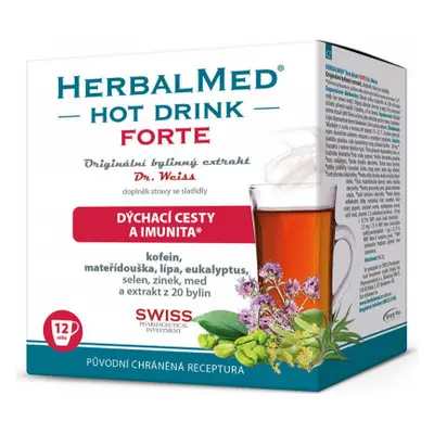 HERBALMED HotDrink Forte Dr.Weiss s kofein.12sáčků