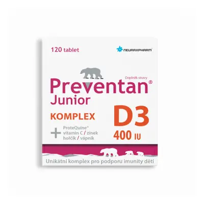 Preventan Junior Komplex D3 400IU 120 tablet