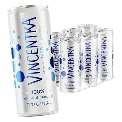 Vincentka přírodní plech multipack 6 x 250 ml