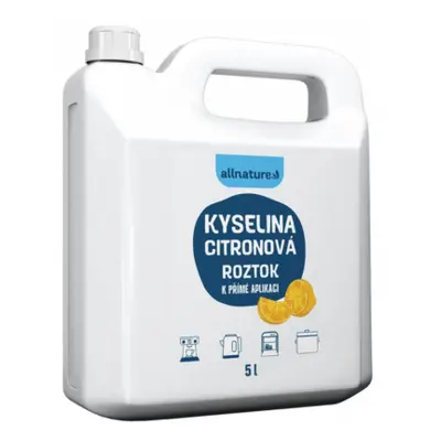 Allnature Kyselina citronová roztok 5000 ml