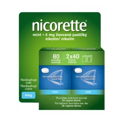 Nicorette Mint 4mg pas.cmp.2x40