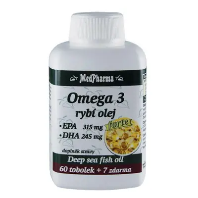 MedPharma Omega 3 rybí olej Forte tob.67