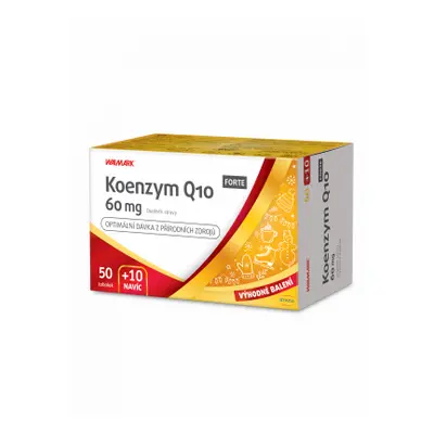 Walmark Koenzym Q10 Forte 60mg 50+10 tablet Promo 2024