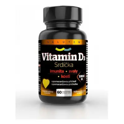 Vitamin D3 1000 IU srdíčka 60 tablet