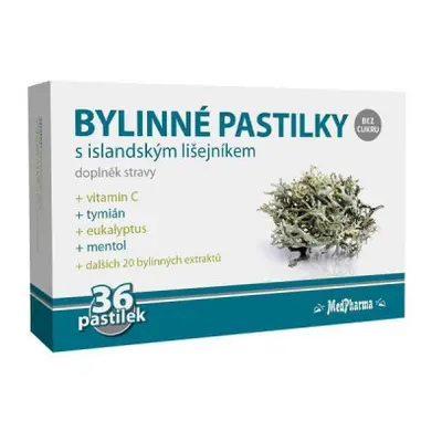 MedPharma Bylinné pastilky islandský lišejník 36ks