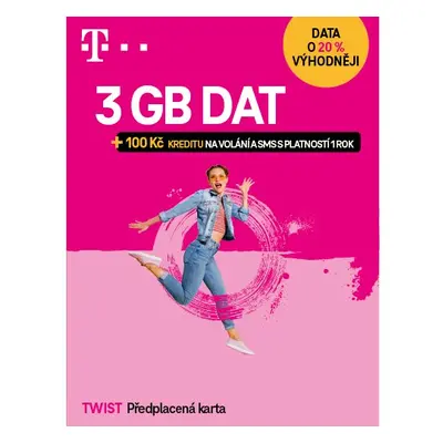 T-Mobile SIM Twist S námi 3GB