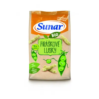 Sunar BIO křupky Hráškové lusky 45 g