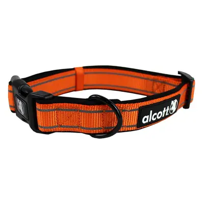 Alcott Reflexní obojek pro psy Adventure oranžový neon velikost L