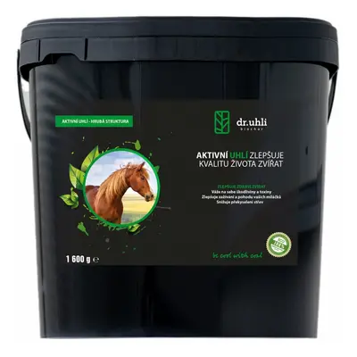 DR UHLI Biochar Hrubé aktivní uhlí pro velká zvířata 1600g