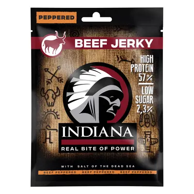 INDIANA Jerky hovězí Peppered 25g