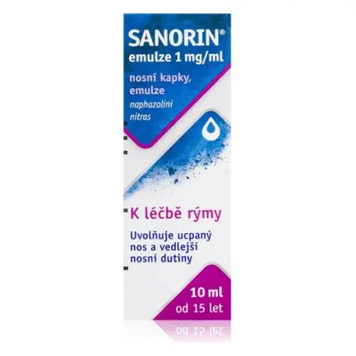 SANORIN EMULZE NAS 1MG/ML NAS GTT EML 1X10ML