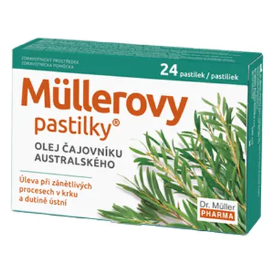 Müllerovy pastilky s olejem čajov.austr. 24ks ZP