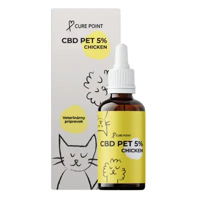 Cure Point CBD PET 5% Olej pro psy Chicken 10ml