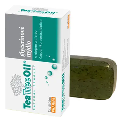 Dr. Müller Tea Tree Oil mýdlo s lístky čajovníku australského 100 g