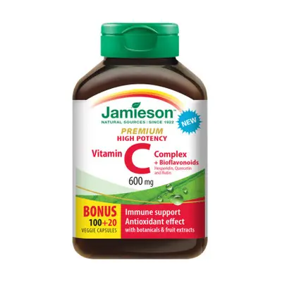 JAMIESON Vitamín C Premium 600mg s bioflav.cps.120