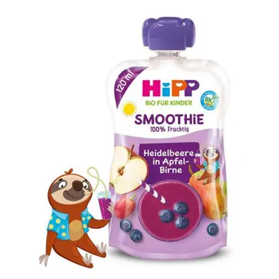 HiPP BIO Smoothie Jablko-Hruška-Borůvky 120ml