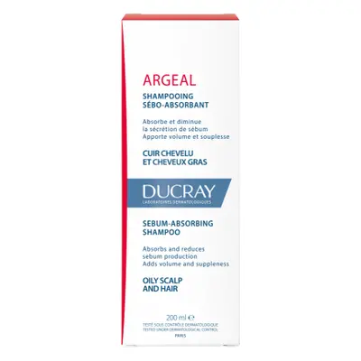 Ducray Argeal šampon absorbující maz 200 ml