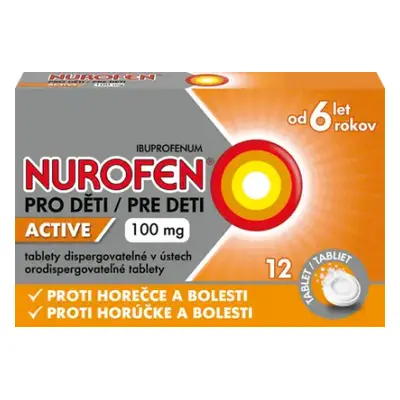 NUROFEN PRO DĚTI ACTIVE POR 100MG POR TBL DIS 12