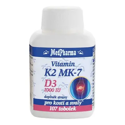 MedPharma Vitamin K2 MK-7+D3 1000 IU tob.107