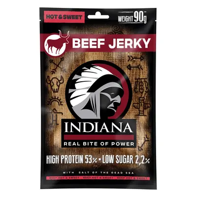 INDIANA Jerky hovězí Hot & Sweet ZIP 90g