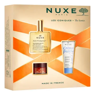 Nuxe Huile Prodigieuse suchý olej 50 ml + Nuxe Créme Fraiche de Beauty hydratační krém na obliče