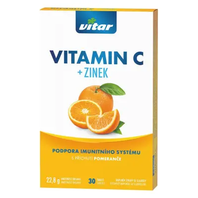 Vitar Vitamin C+zinek tbl.30