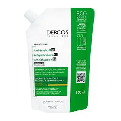 Vichy Dercos Selenin DS šampon proti lupům náhradní náplň 500 ml