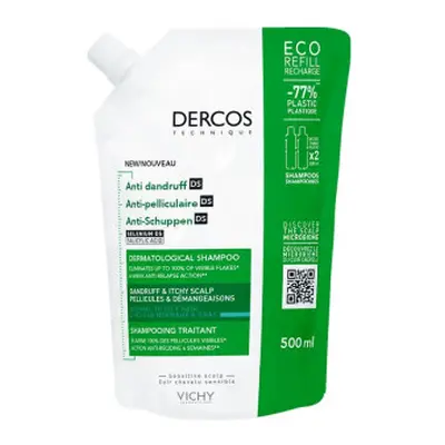 Vichy Dercos Selenin DS šampon proti lupům náhradní náplň 500 ml