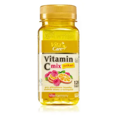 VitaHarmony Vitamín C 100 mg MIX Pomeranč malina 120 tablet