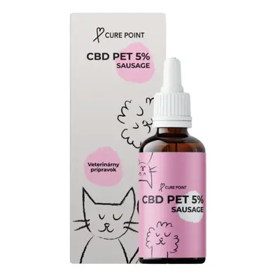 Cure Point CBD PET 5% Olej pro psy Sausage 10ml