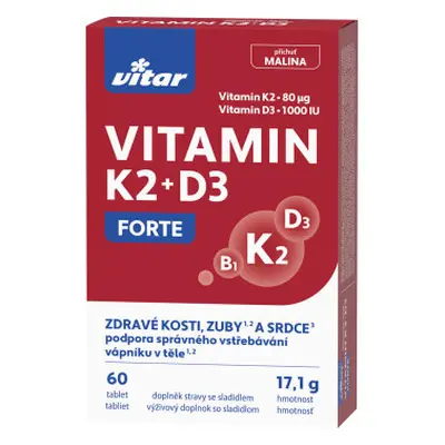 Vitar Vitamin K2+D3 Forte tablet 60