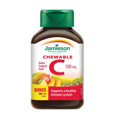 JAMIESON Vitamin C 500mg tr.ovoce cucací tbl. 120